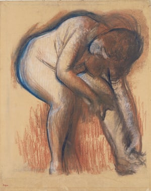 Degas’s Après le bain, femme s’essuyant la jambe 1900–5.