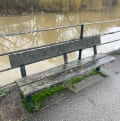 A bench turning its back on River Foss