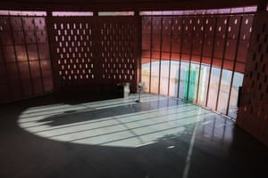Shadows on pink walls