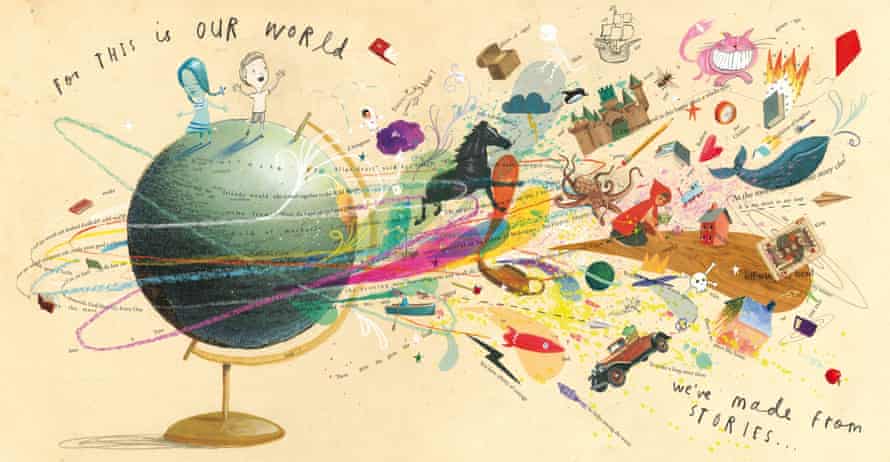 illustration From A Child of Books, by Oliver Jeffers and Sam Winston (Walker Books).