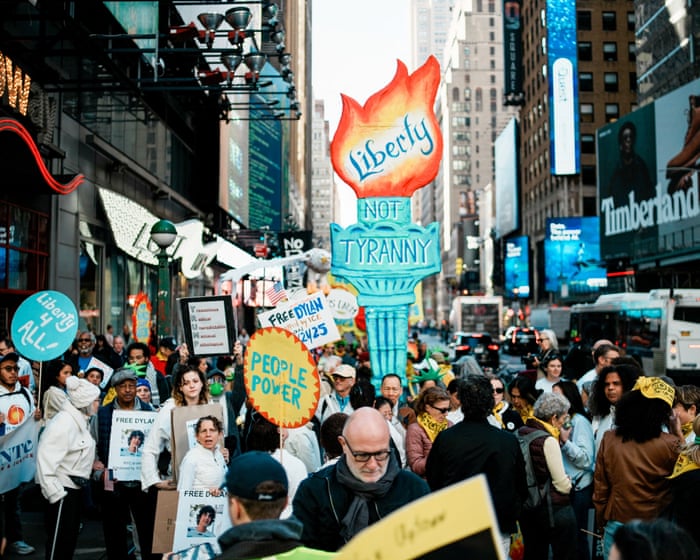 No Kings protest live updates: millions march against Trump in nationwide day of protest