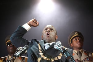 Lucian Msamati, centre, in Brecht’s The Resistible Rise of Arturo Ui at the Lyric Hammersmith, 2008.