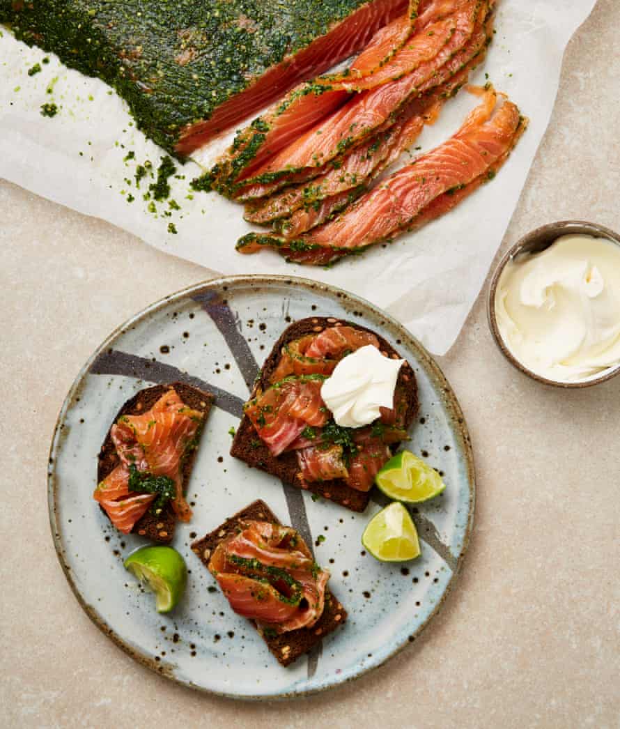 Yotam Ottolenghi’s lime leaf cured ‘gravadlax’