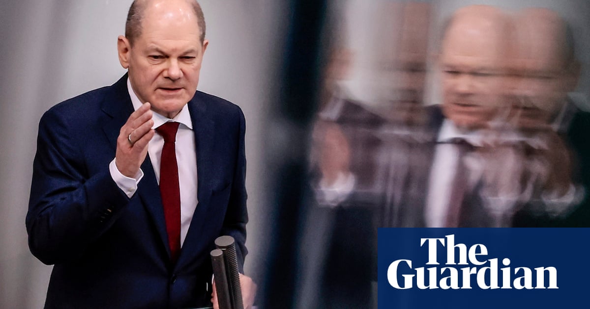Scholz announces €100bn rise in German defence spending after Russia’s Ukraine invasion – video