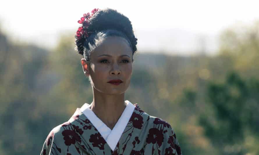Thandie Newton in a still from season 2 of Westworld.