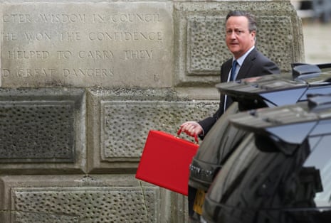 David Cameron arriving for work at the Foreign Office this morning.