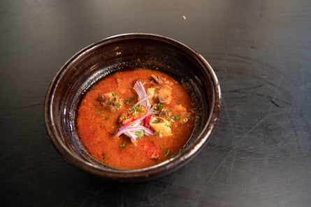 Goat pepper soup at Melbourne’s Akwaaba.