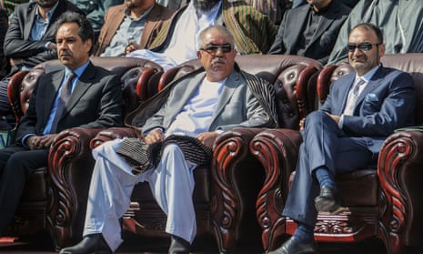 General Abdul Rashid Dostum, centre, attends the celebrations of the Persian New Year, or ‘Nowruz’, in Mazar-e-Sharif, Afghanistan, 21 March 2015.
