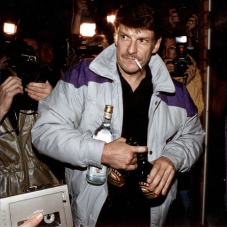 Christer Pettersson, returning home after being acquitted on appeal for Palme’s murder.