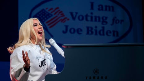 Biden joined by Lady Gaga as Trump hails crowd at final election rallies – video