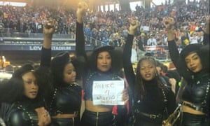 After
      watching Beyoncé’s half-time performance, two Black Lives Matter
      organizers snagged a few seconds with a group of dancers and asked
      them to make the quick video.