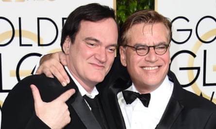 Quentin Tarantino and Aaron Sorkin at the Golden Globes.