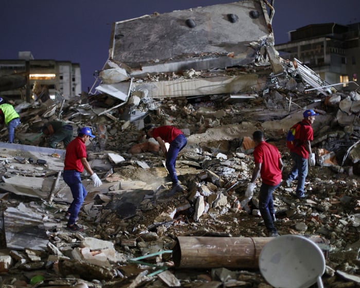 Desperate search for survivors after deadly earthquakes hit Venezuela – The Latest