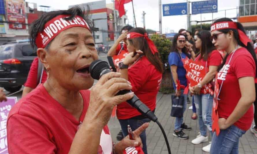 Nenina Gonzaga is concerned that factories will capitalise on the pandemic and disband the unions.