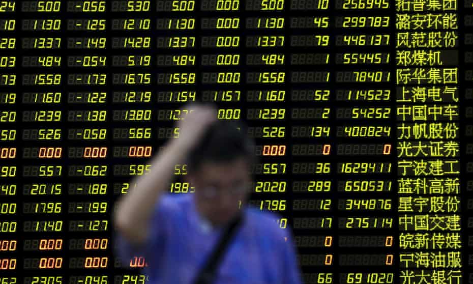 The Shanghai Composite Index slumped by nearly 9%, its biggest one-day drop since 2007.