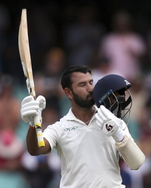 Cheteshwar Pujara starred on day one of the Sydney Test.
