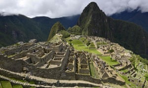 The Inca fortress in Machu Picchu