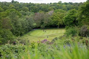 Back on the swing: the simple joy of going back to golf | Vic Marks | Sport 4 Vic Marks (right) plays 12, one by three with a sharp drop in the tee.