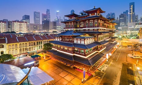 The Buddha Tooth Relic Temple in Singapore.