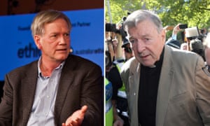 Conservative commentator Andrew Bolt(L) and Cardinal George Pell (R)