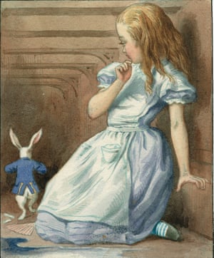 Alice and white rabbit