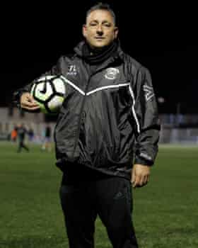 Tom Loizou, manager of Haringey Borough FC.