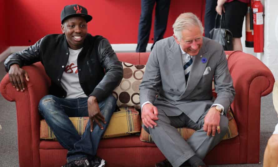 Jamal Edwards with the Prince of Wales in 2013. He was an ambassador for the Prince’s Trust.