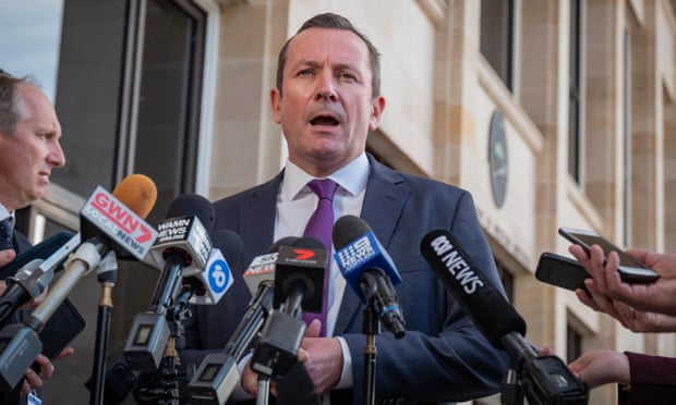 The  Western Australian premier, Mark McGowan, had to deliver his speech in front of a half-empty auditorium of a walkout by union delegates