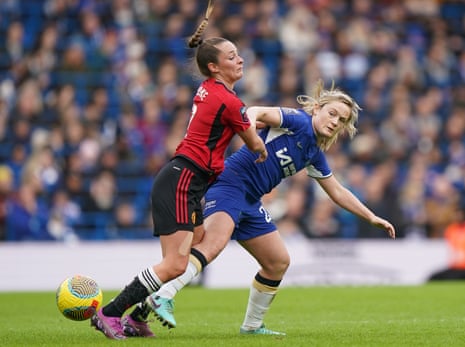 Erin Cuthbert tangles with Ella Toone