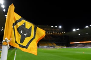 A corner flag at Wolves