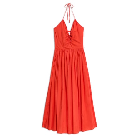 M&S Collection Pure Cotton Halter Neck Midaxi Beach Dress £39.50