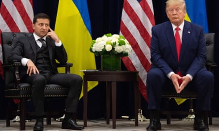 Donald Trump and Volodymyr Zelensky meet in New York.