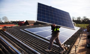 Solar panel installation.