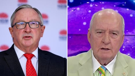 NSW health minister Brad Hazzard criticises Alan Jones’s commentary on Covid-19 – video