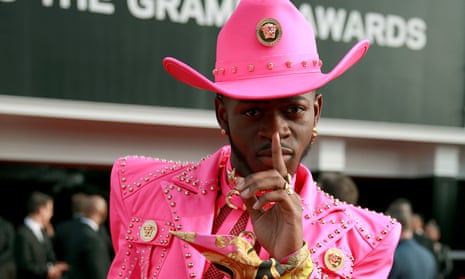 Lil Nas X at the Grammy Awards in January. 