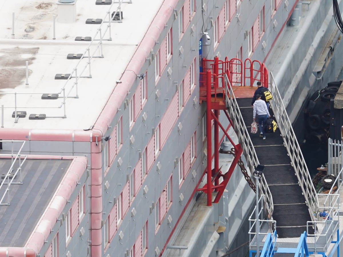 Legal reprieve for asylum seekers ordered to live on Dorset barge | Immigration and asylum | The Guardian