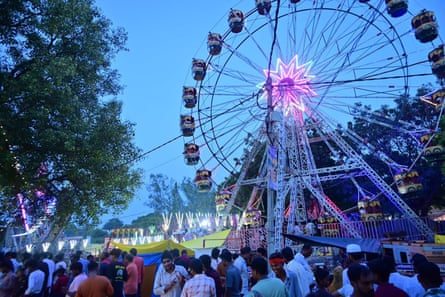 Ferris wheel at the annual fair in Ajgara, Uttar Pradesh