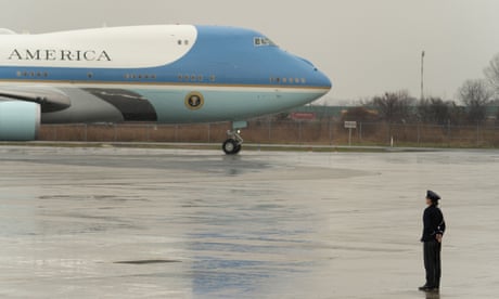 ‘Everyone does it’: media pilfering from Air Force One prompts clampdown