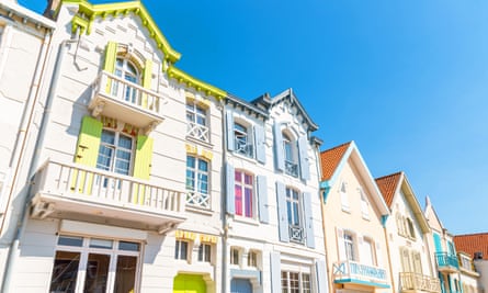 Colorful houses in Wimereux, France