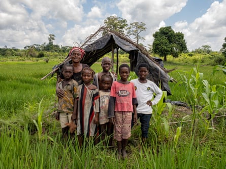 Bokwaya Angel Naonou pictured with her six grandchildren.