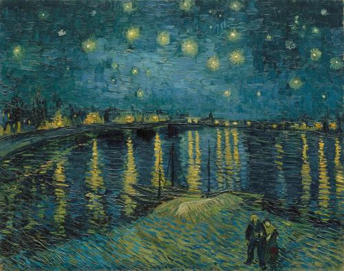 Starry Night Over the Rhône, 1888 by Van Gogh.