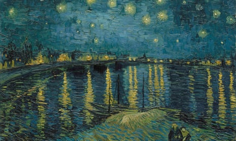 Being Dutch, living in London, painting France … Starry Night Over the Rhone, 1888.
