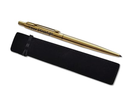 Parker classic slimline ballpoint personalised pen