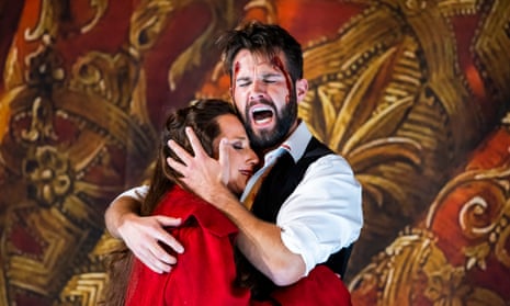 Adam Smith as Cavaradossi, with Sinéad Campbell-Wallace in the title role of Tosca, at the Coliseum.