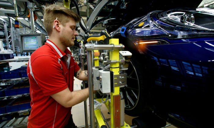 DIY chain Kingfisher see growth in dwelling insulation; German producer inflation soars 45% – enterprise stay | Enterprise 1 An employee of German car manufacturer Porsche.