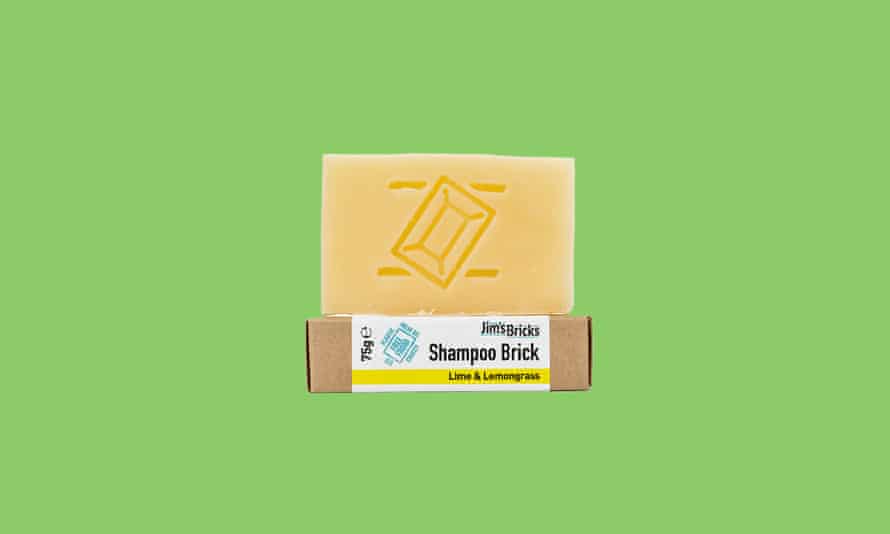 Lime and lemongrass shampoo brick