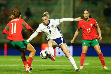 Alessia Russo in action against Portugal last month