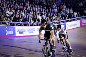 Kiwis Ethan Mitchell and Edward Dawkins battle it out for top spot in the Sprinters competition