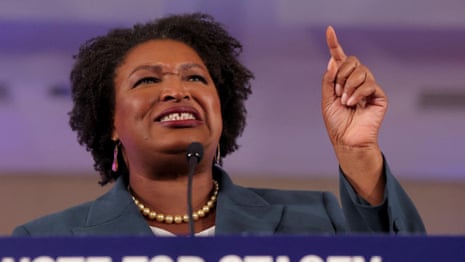 'Standing is what matters': Stacey Abrams concedes in Georgia – video