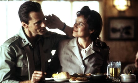 Sam Shepard with Barbara Hershey in The Right Stuff, 1983, his finest acting role, which brought him an Oscar nomination.